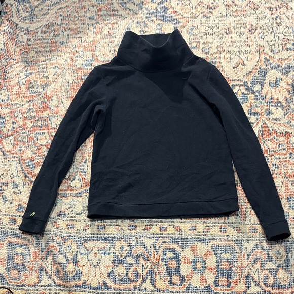 Dudley Stephens Vello Fleece Park Slope Turtleneck in Navy SZ XS VGUC - Picture 2 of 6